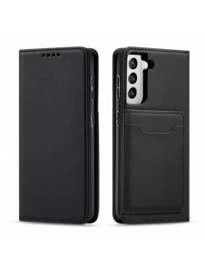 Magnetkortfodral för Samsung Galaxy S22 + (S22 Plus) Plånbok Korthållare Svart