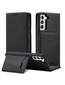 Magnetkortfodral för Samsung Galaxy S22 + (S22 Plus) Plånbok Korthållare Svart