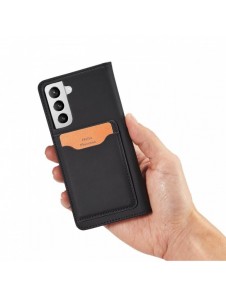 Magnetkortfodral för Samsung Galaxy S22 + (S22 Plus) Plånbok Korthållare Svart