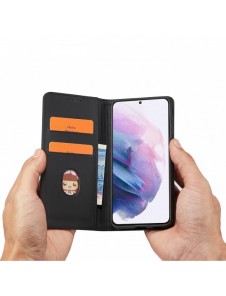 Magnetkortfodral för Samsung Galaxy S22 + (S22 Plus) Plånbok Korthållare Svart
