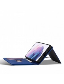 Magnetkortfodral Fodral för Samsung Galaxy S22 + (S22 Plus) Plånbok Korthållare Blå