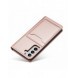 Magnetkortfodral för Samsung Galaxy S22 + (S22 Plus) Plånbok Korthållare Rosa