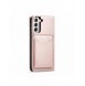 Magnetkortfodral för Samsung Galaxy S22 + (S22 Plus) Plånbok Korthållare Rosa