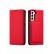 Magnetkortfodral för Samsung Galaxy S22 + (S22 Plus) Plånbok Korthållare Röd
