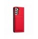 Magnetkortfodral för Samsung Galaxy S22 + (S22 Plus) Plånbok Korthållare Röd