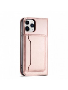 Magnet Kortfodral Fodral för Samsung Galaxy S22 Ultra Cover Card Plånbok Kortställ Rosa