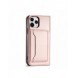 Magnet Kortfodral Fodral för Samsung Galaxy S22 Ultra Cover Card Plånbok Kortställ Rosa