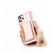 Magnet Kortfodral Fodral för Samsung Galaxy S22 Ultra Cover Card Plånbok Kortställ Rosa