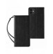 Magnet Strap Fodral för iPhone 12 Pouch Plånbok + Mini Halsband Svart