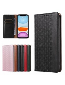Magnet Strap Fodral för iPhone 12 Pouch Plånbok + Mini Halsband Svart