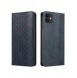 Magnetremsfodral för iPhone 12 Pouch-plånbok + Mini Halsbandshänge Blå