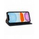Magnetremsfodral för iPhone 12 Pouch-plånbok + Mini Halsbandshänge Blå