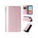 Magnetremsfodral för iPhone 12 Pouch-plånbok + Mini Halsbandshänge Rosa