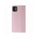 Magnetremsfodral för iPhone 12 Pouch-plånbok + Mini Halsbandshänge Rosa