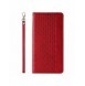 Magnetremsfodral för iPhone 12 Pouch Plånbok + Mini Halsbandshänge Röd