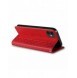 Magnetremsfodral för iPhone 12 Pouch Plånbok + Mini Halsbandshänge Röd