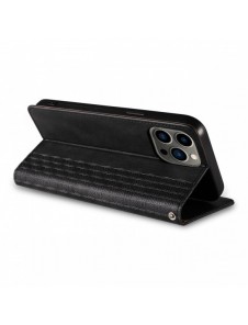 Magnet Strap Fodral för iPhone 12 Pro Pouch Plånbok + Mini Lanyard Pendant Svart