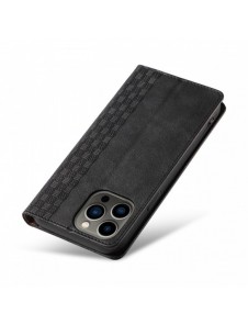 Magnet Strap Fodral för iPhone 12 Pro Pouch Plånbok + Mini Lanyard Pendant Svart