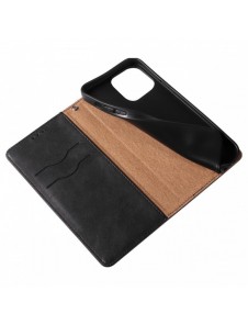 Magnet Strap Fodral för iPhone 12 Pro Pouch Plånbok + Mini Lanyard Pendant Svart