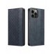 Magnetremsfodral för iPhone 12 Pro Pouch-plånbok + Mini Halsbandshänge Blå