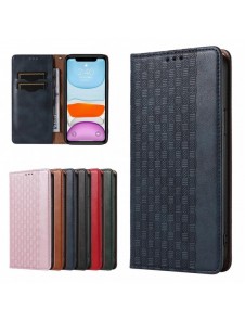 Magnet Strap Fodral för iPhone 13 mini skal plånbok + mini lanyard hänge blå
