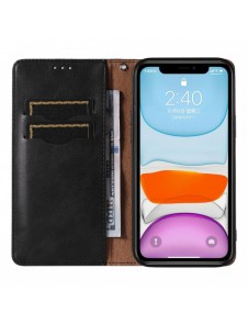 Magnet Strap Fodral för iPhone 13 Pouch Plånbok + Mini Lanyard Pendant Svart