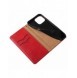 Magnet Strap Case Fodral för iPhone 13 Pro Max Pouch Plånbok + Mini Halsband Röd