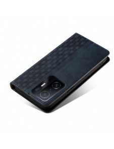 Magnetremsfodral Fodral för Samsung Galaxy A12 5G Plånbok + Mini Halsbandshänge Blå
