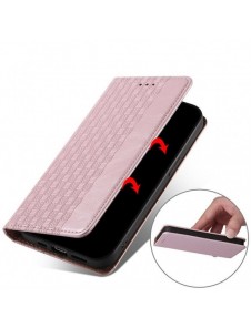 Magnetremsfodral Fodral för Samsung Galaxy A13 5G Plånbok + Mini Halsbandshänge Rosa