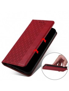 Magnet Strap Fodral Fodral för Samsung Galaxy A13 5G Plånbok + Mini Halsband Röd