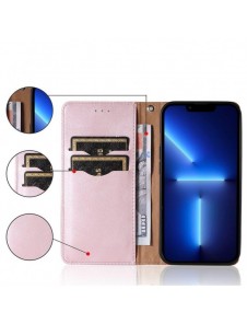 Magnet Strap Fodral Fodral för Samsung Galaxy A53 5G Plånbok + Mini Halsbandshänge Rosa