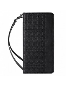 Magnet Strap Case Fodral för Samsung Galaxy S22 Pouch Plånbok + Mini Halsband Svart