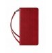 Magnet Strap Case Fodral för Samsung Galaxy S22 Pouch Plånbok + Mini Halsband Röd