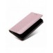 Magnetremsfodral Fodral för Samsung Galaxy S22 + (S22 Plus) Plånbok + Mini Halsbandshänge Rosa