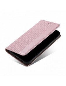 Magnet Strap Case Fodral för Samsung Galaxy S22 Ultra Pouch Plånbok + Mini Halsbandshänge Rosa