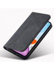 Magnet Fancy Fodral för iPhone 12 Pouch Card Plånbok Kortställ Svart