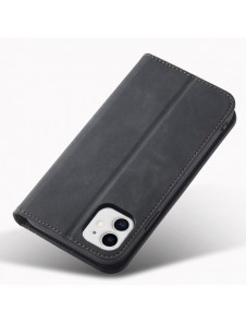Magnet Fancy Fodral för iPhone 12 Pouch Card Plånbok Kortställ Svart