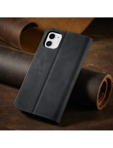 Magnet Fancy Fodral för iPhone 12 Pouch Card Plånbok Kortställ Svart