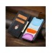 Magnet Fancy Fodral för iPhone 12 Pouch Card Plånbok Kortställ Svart