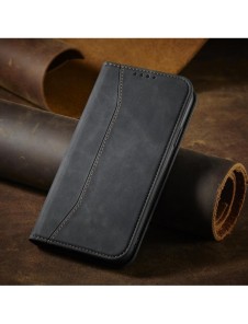 Magnet Fancy Fodral för iPhone 12 Pouch Card Plånbok Kortställ Svart