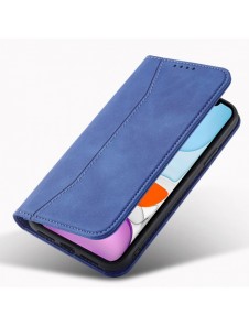 Magnet Fancy Fodral för iPhone 12 täckkort plånbok kortställ blå