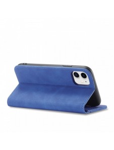 Magnet Fancy Fodral för iPhone 12 täckkort plånbok kortställ blå