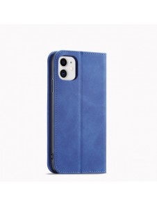Magnet Fancy Fodral för iPhone 12 täckkort plånbok kortställ blå