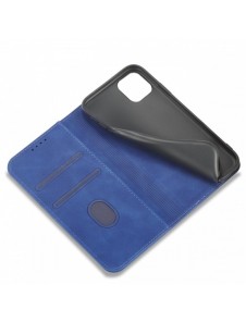 Magnet Fancy Fodral för iPhone 12 täckkort plånbok kortställ blå