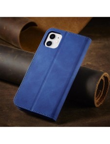 Magnet Fancy Fodral för iPhone 12 täckkort plånbok kortställ blå