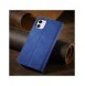 Magnet Fancy Fodral för iPhone 12 täckkort plånbok kortställ blå