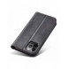 Magnet Fancy Case Fodral för iPhone 12 Pro Pouch Card Plånbok Kortställ Svart