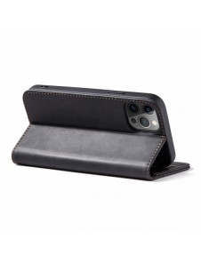Magnet Fancy Case Fodral för iPhone 12 Pro Pouch Card Plånbok Kortställ Svart