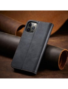 Magnet Fancy Case Fodral för iPhone 12 Pro Pouch Card Plånbok Kortställ Svart