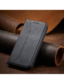 Magnet Fancy Case Fodral för iPhone 12 Pro Pouch Card Plånbok Kortställ Svart